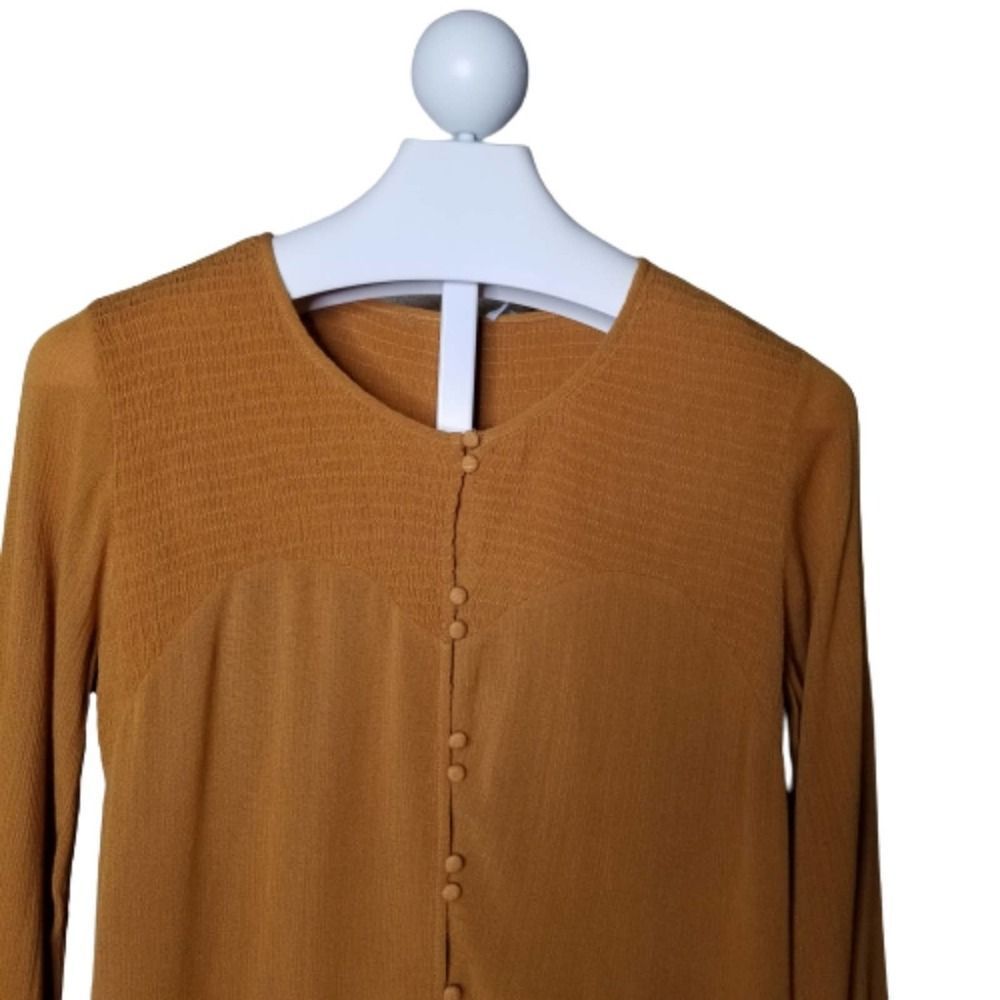 Paradiso Button Up Peasant Loose Fit Long Sleeve - Picture 3 of 7
